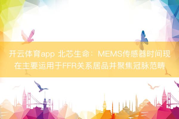 开云体育app 北芯生命：MEMS传感器时间现在主要运用于FFR关系居品并聚焦冠脉范畴