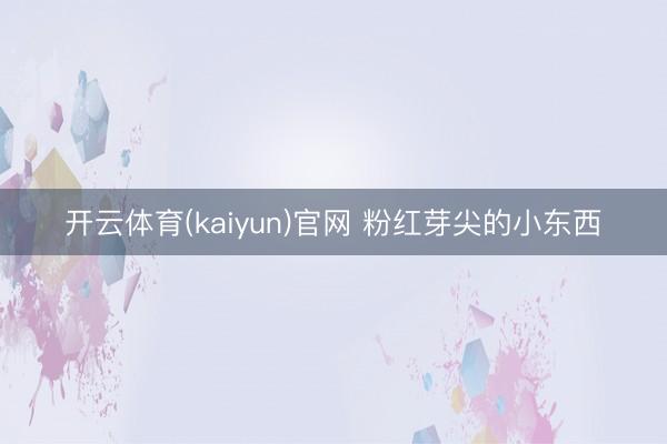 开云体育(kaiyun)官网 粉红芽尖的小东西